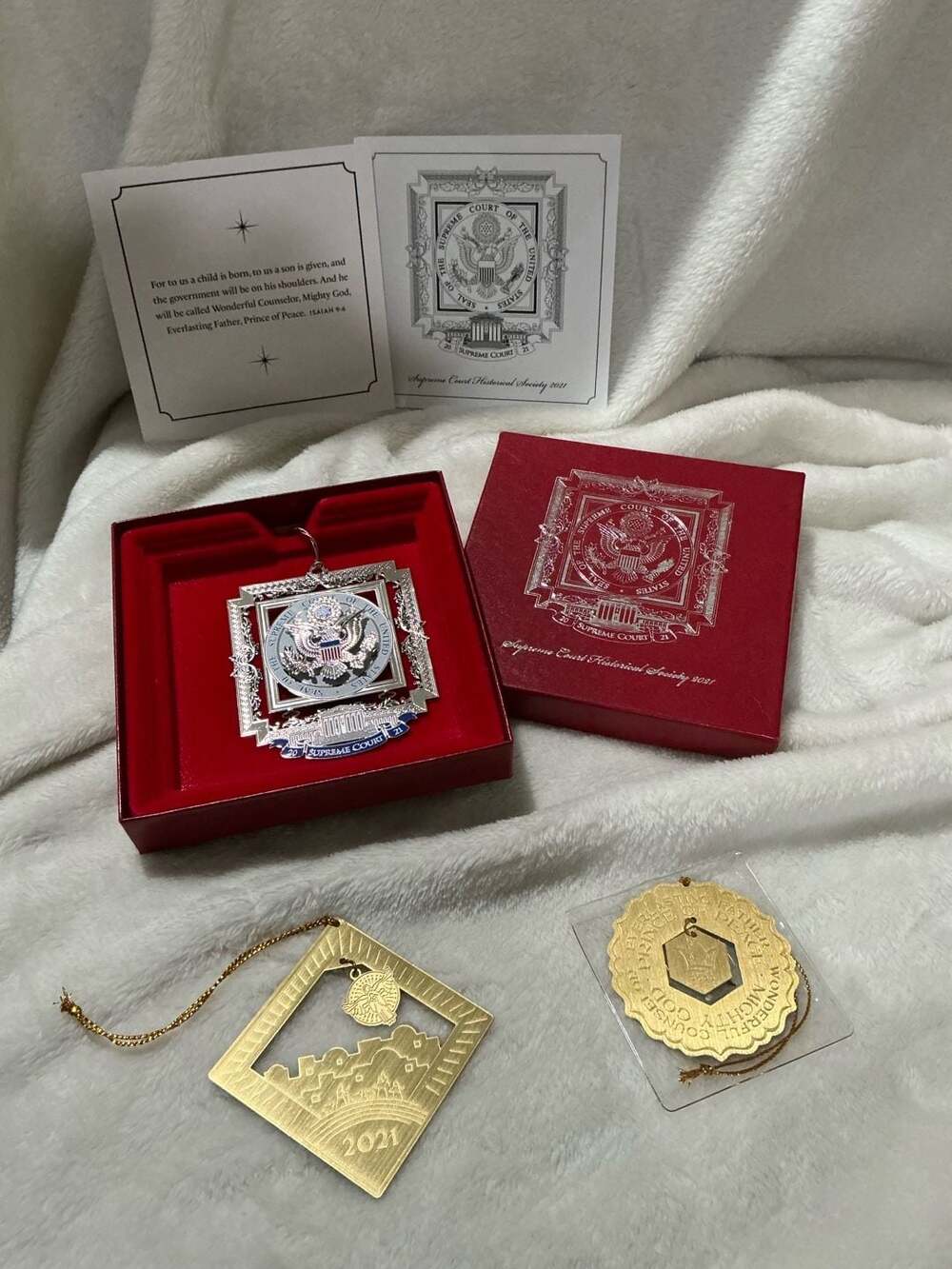 2021 Supreme Court Christmas Ornament + VOM Voice of Martyrs 2021 2022 Ornaments